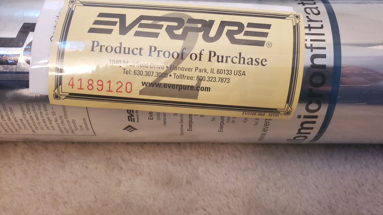 Commercial Everpure i2000 submicron filtration 2C56 Bar & Beverage Equipment Everpure Everpure i2000 submicron filtration 2C56 - фотография #3