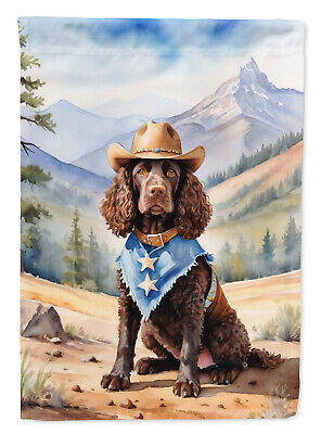American Water Spaniel Cowboy Welcome Flag Canvas House Size DAC5835CHF Без бренда