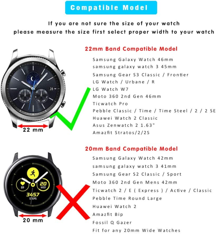 Compatible with Samsung Galaxy Watch 46Mm/Galaxy Watch 3 45Mm/Gear S3 Frontier/C Does not apply - фотография #7