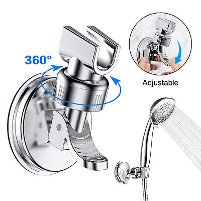 Adjustable Shower Head Holder w/ Suction Cup Stand Wall Mounted Bathroom Bracket EEEKit Does Not Apply