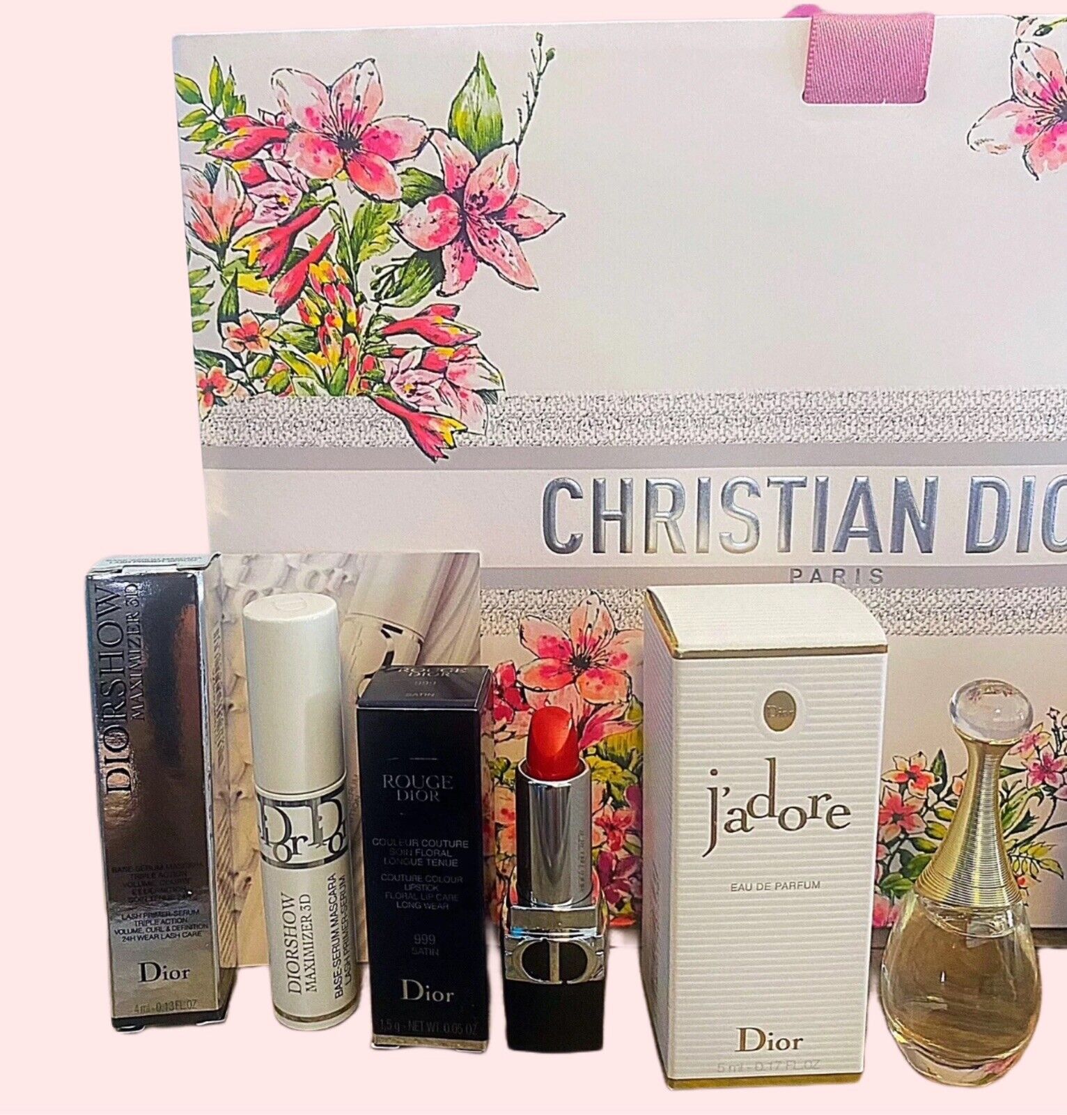 DIOR Beauty Travel Sized Box Lot of Dior Products Mascara Lipstick & Gift Bag Dior - фотография #3