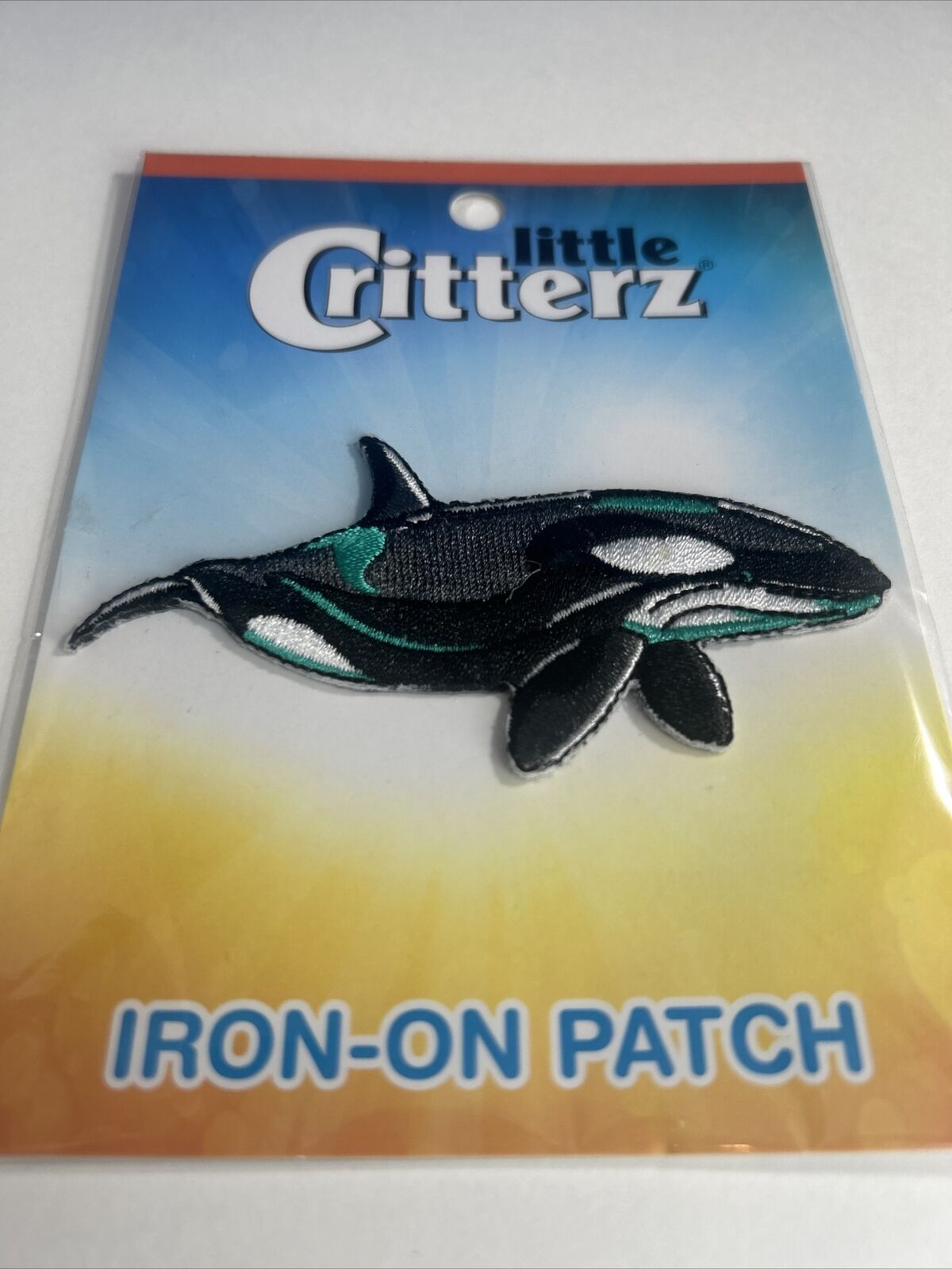 Orca Whale 3" Little Critterz Iron-on Patch  Craft Sewing Embelishment DIY NEW! Без бренда - фотография #2