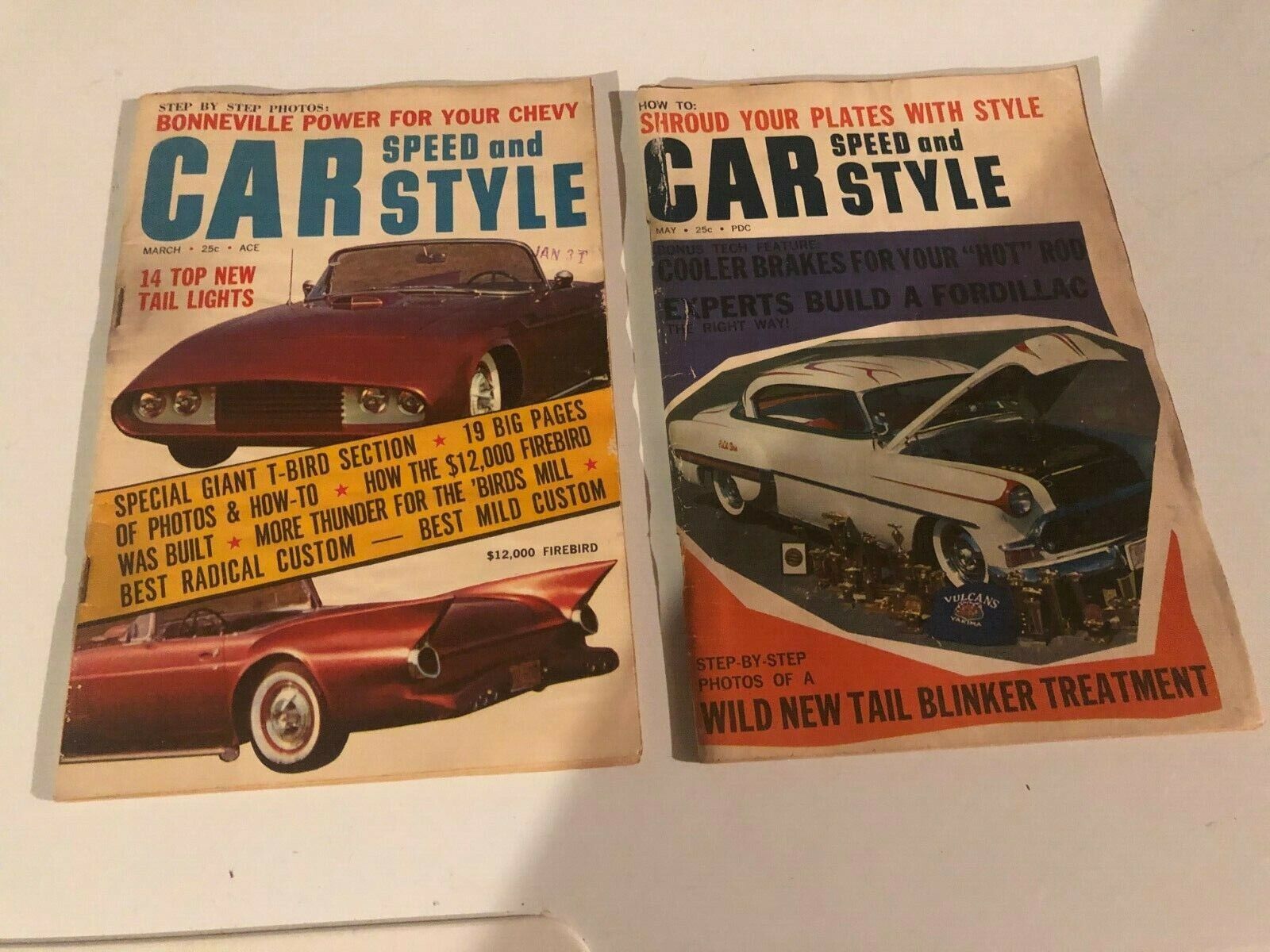 Car Speed and Style magazines ,March ,  May 1961 editions Car Speed and Style
