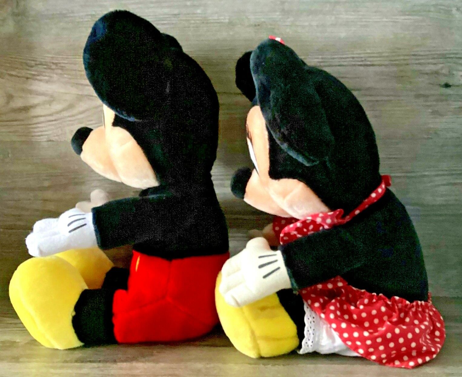 Vintage Pair 1991 40cm Minnie & Mickey Mouse Plush Toy Walt Disney Company Korea Walt Disney Company Does Not Apply - фотография #4