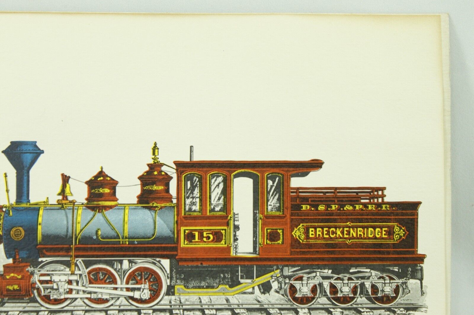 Vintage Train Print Illustrations Forney Double-Truck Locomotive Railroad Lot Без бренда - фотография #10