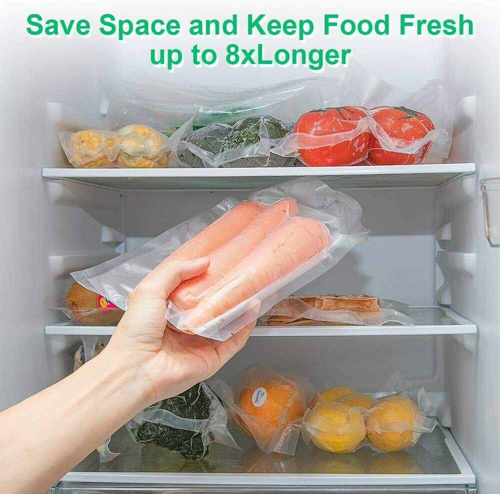 4 Pack Vacuum Seal Bags Roll 8”x50’ Embossed Food Saver Sealer Storage Bag 4 Mil Unbranded Does Not Apply - фотография #3