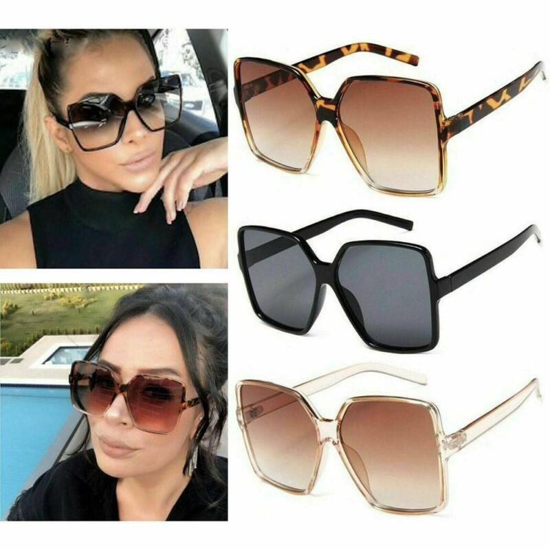 2022 Oversized Square Sunglasses Women Driving Outdoor Glasses Eyewear UV400 New Unbranded Does not apply