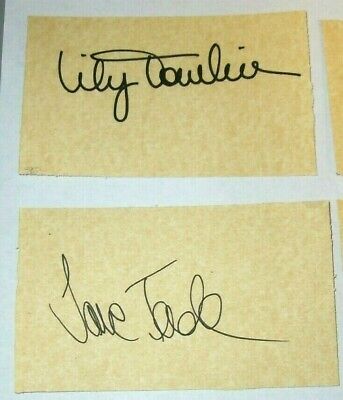 Autographed Parton Dabney Fonda Tomlin Printed Cards Lot 9 to 5 Movie Reprints Без бренда - фотография #2