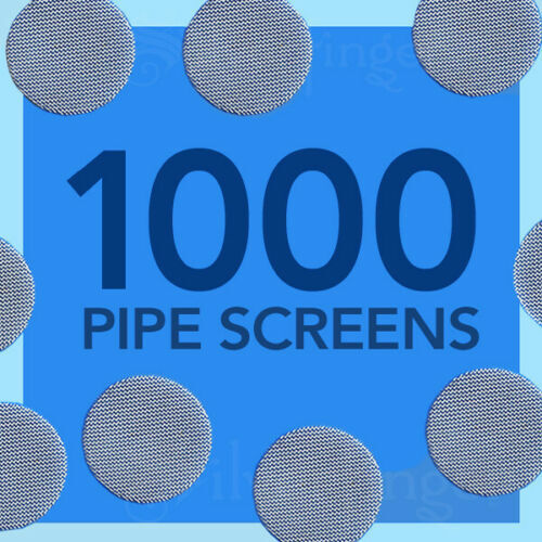 1000 PIPE SCREENS STAINLESS STEEL ¾”— FIlters Glass Metal Wood Smoking Pipes Unbranded