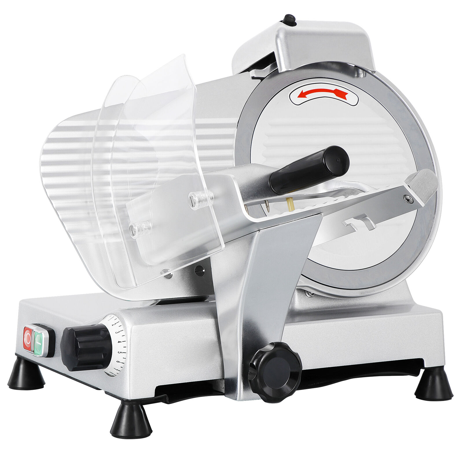 Commercial Electric Meat Slicer 10" Blade 240w 530 rpm Deli Food cutter Segawe GG2008D13014A