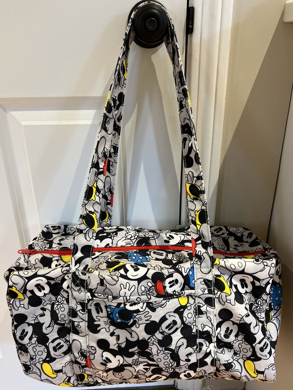 Disney Grey Mickey & Minnie Weekender Duffel Bag Global Design Concepts Inc