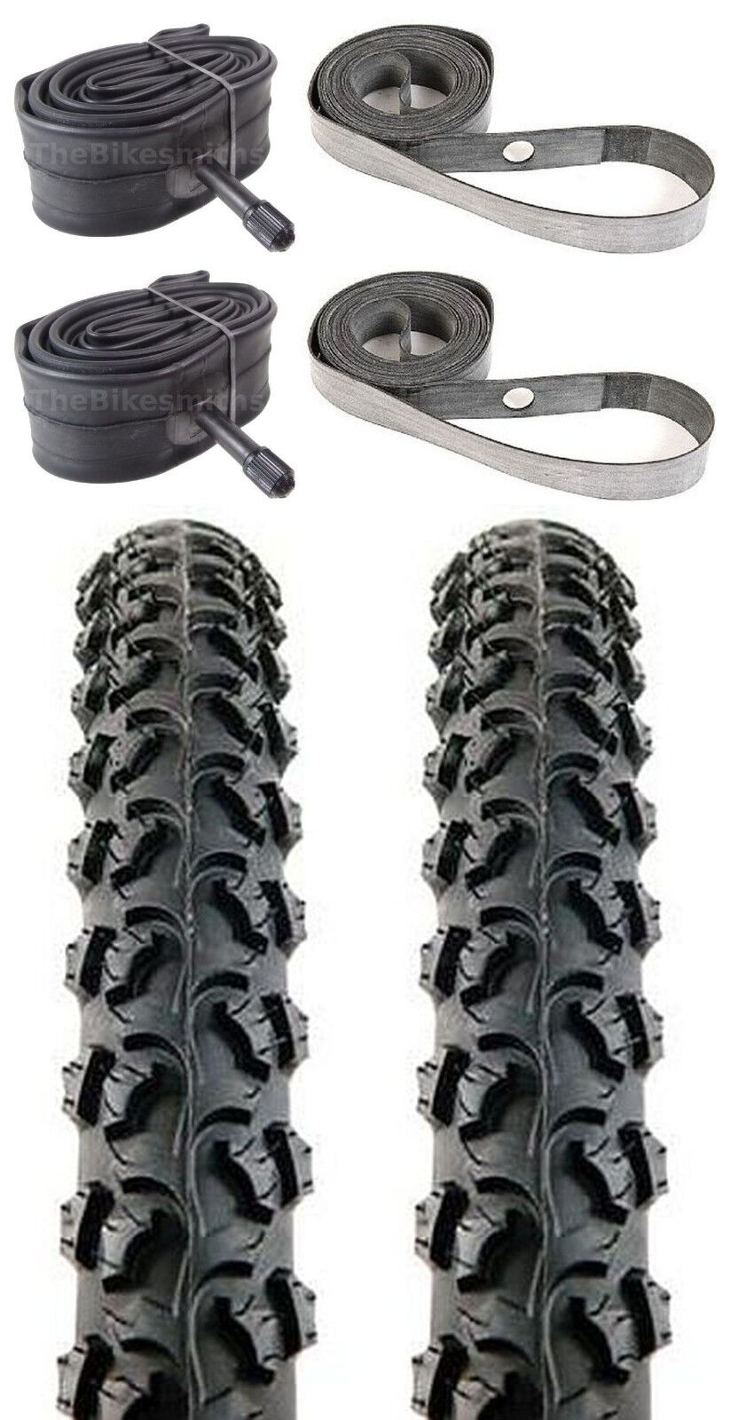 2PAK KENDA Alpha Bite K831 26" x1.95" Bike Tires& Tubes &Strips kit fits Sunlite Kenda Does Not Apply - фотография #2