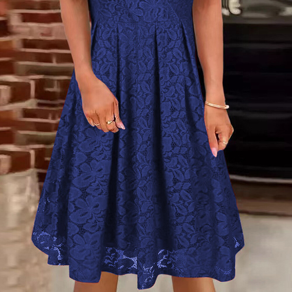 Women's Sexy V Neck Tank Midi Dress Lady Casual Lace Sleeveless Party Dresses US Unbranded Does Not Apply - фотография #13
