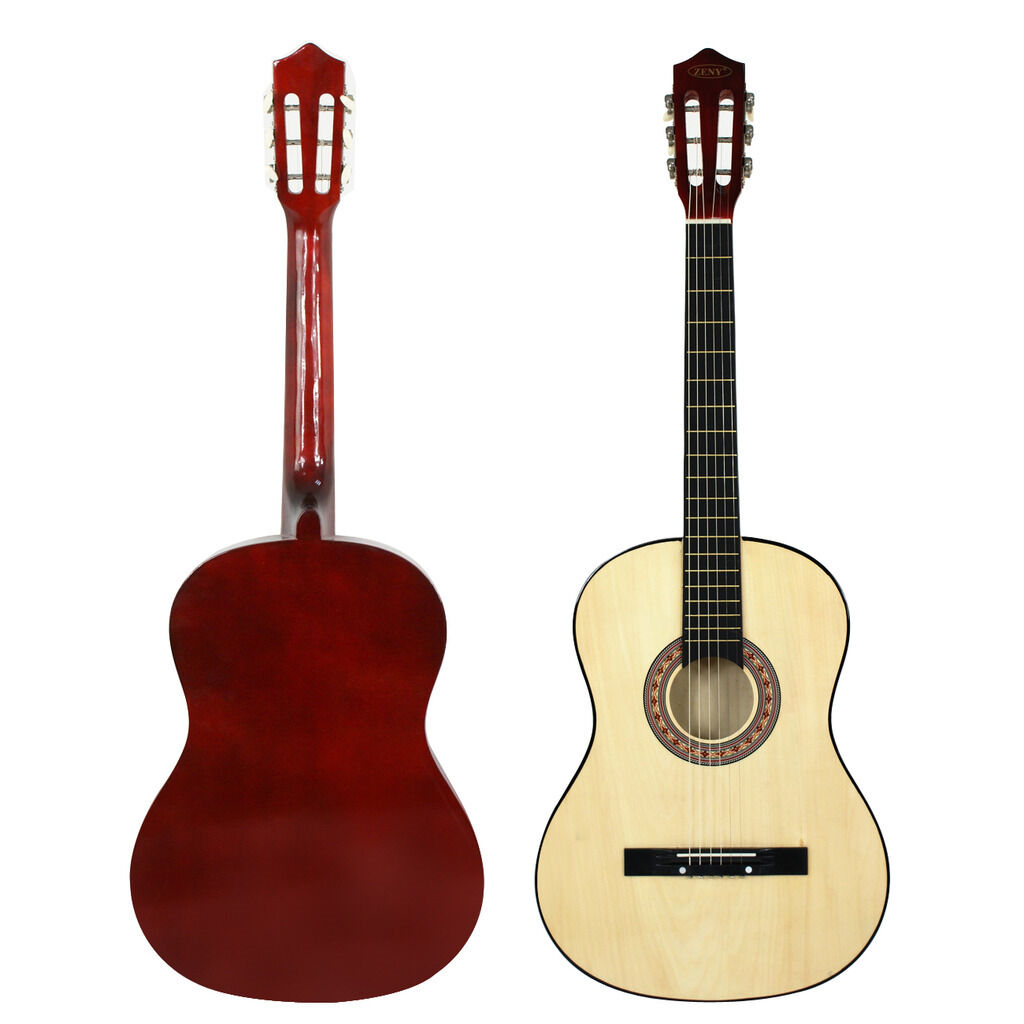 38"Natural Beginners Acoustic Guitar Wooden 6 Strings WithCase,Strap,Tuner, Pick Segawe segaweshop-Y01-1208-4 - фотография #3