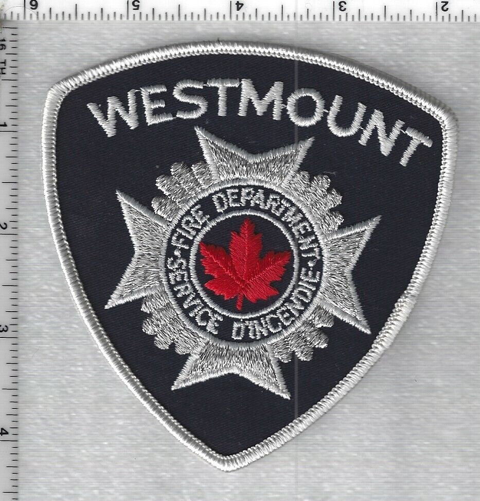 Westmount Fire Department - Service D'Incendie (Quebec, Canada) Shoulder Patch Без бренда