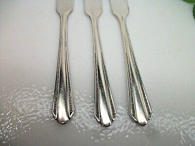 3  Oneida Wm A Rogers   CROYDON  Mary Lee   Silverplate Butter Spreaders   1932 Oneida Silver - Wm A. Rogers - фотография #3