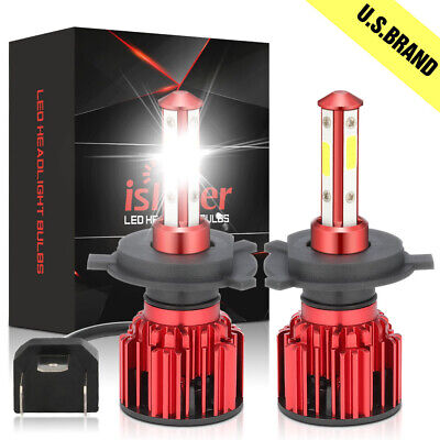 Pair 9003/H4 LED Headlight Bulbs Conversion Kit High Low Beam 6500K Bright White isincer Does not Apply