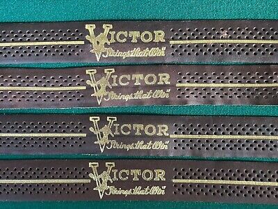 vtg  NOS TAD DAVIS VICTOR Viscount "Strings that Win" leather grip restoration Victor Does Not Apply - фотография #4