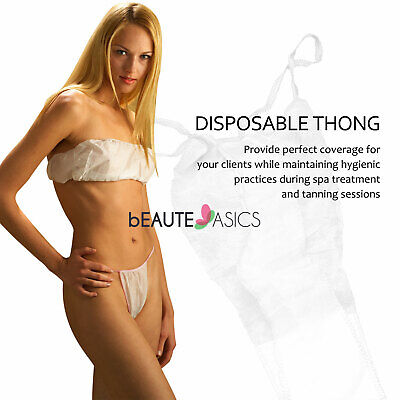 60 Pcs Disposable Bikini Thong Panties Underwear with Cotton Gusset (DP101x5) Palmbay Limited DP101x5 - фотография #2
