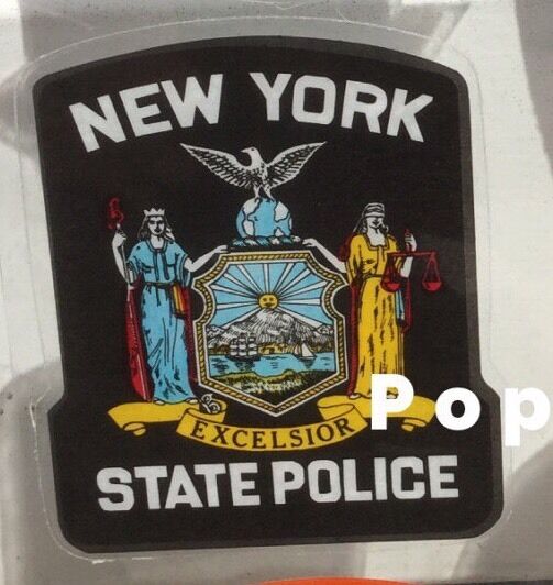 NY NYS  (4) New York State Police INSIDE/Window FACES/OUT OFFICIAL Decal Sticker Без бренда