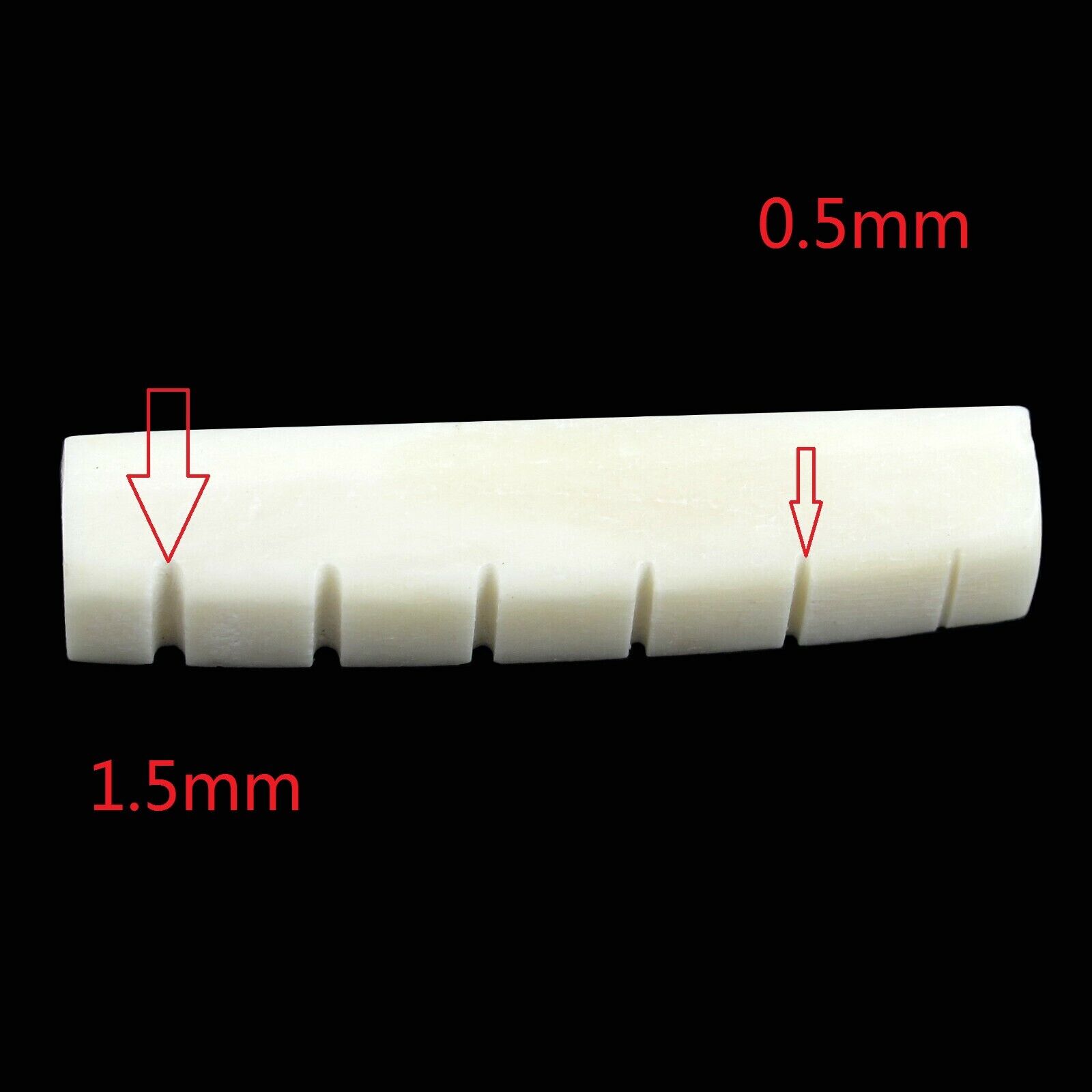 2x Guitar Nut Bone Slotted 43MM For Gibson Les Paul Epiphone or Similar Unbranded Does not apply - фотография #2