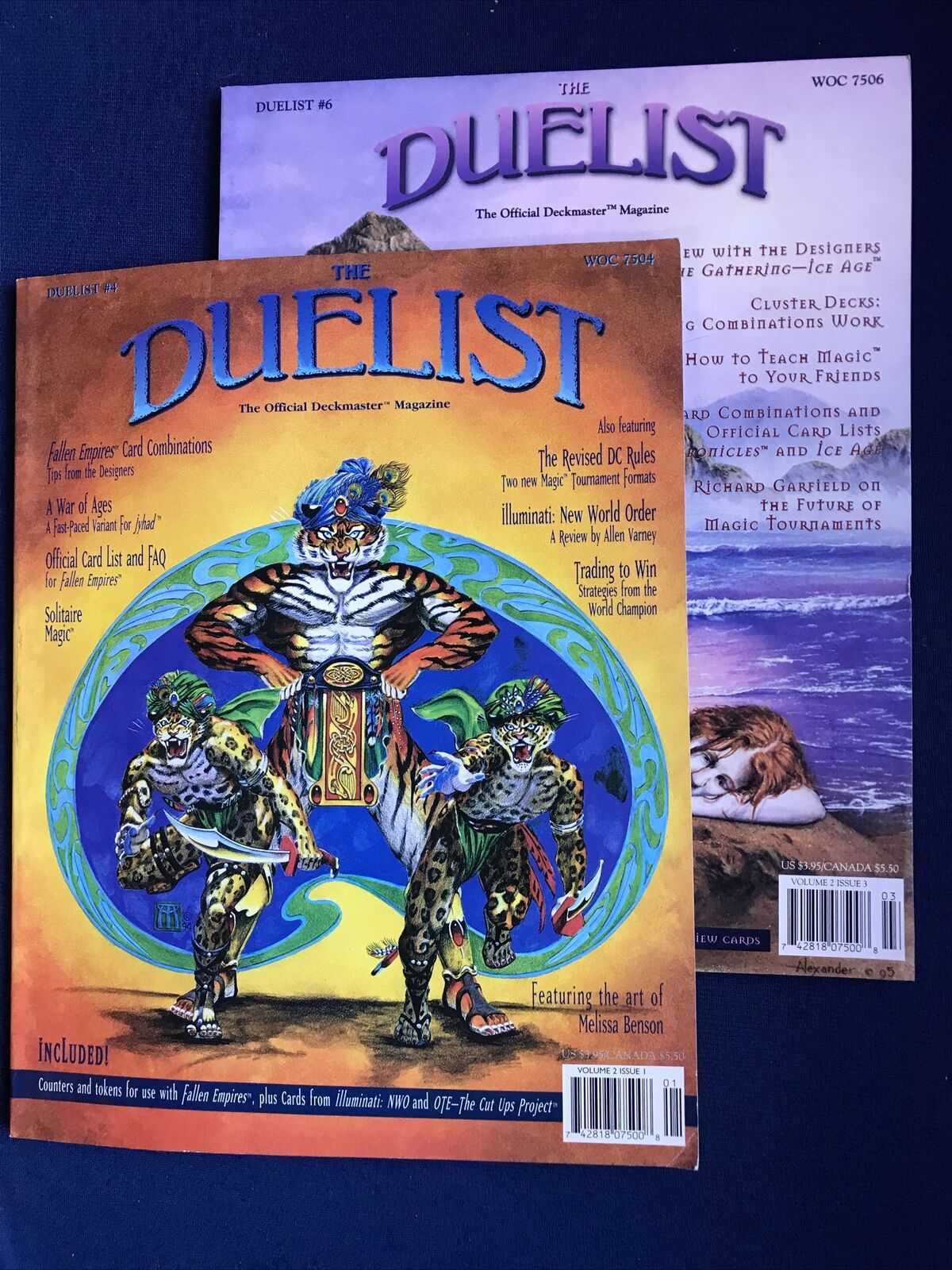 WotC MTG Duelist Magazines 4 & 6 Beautiful Condition (No insert items) 1995 Без бренда