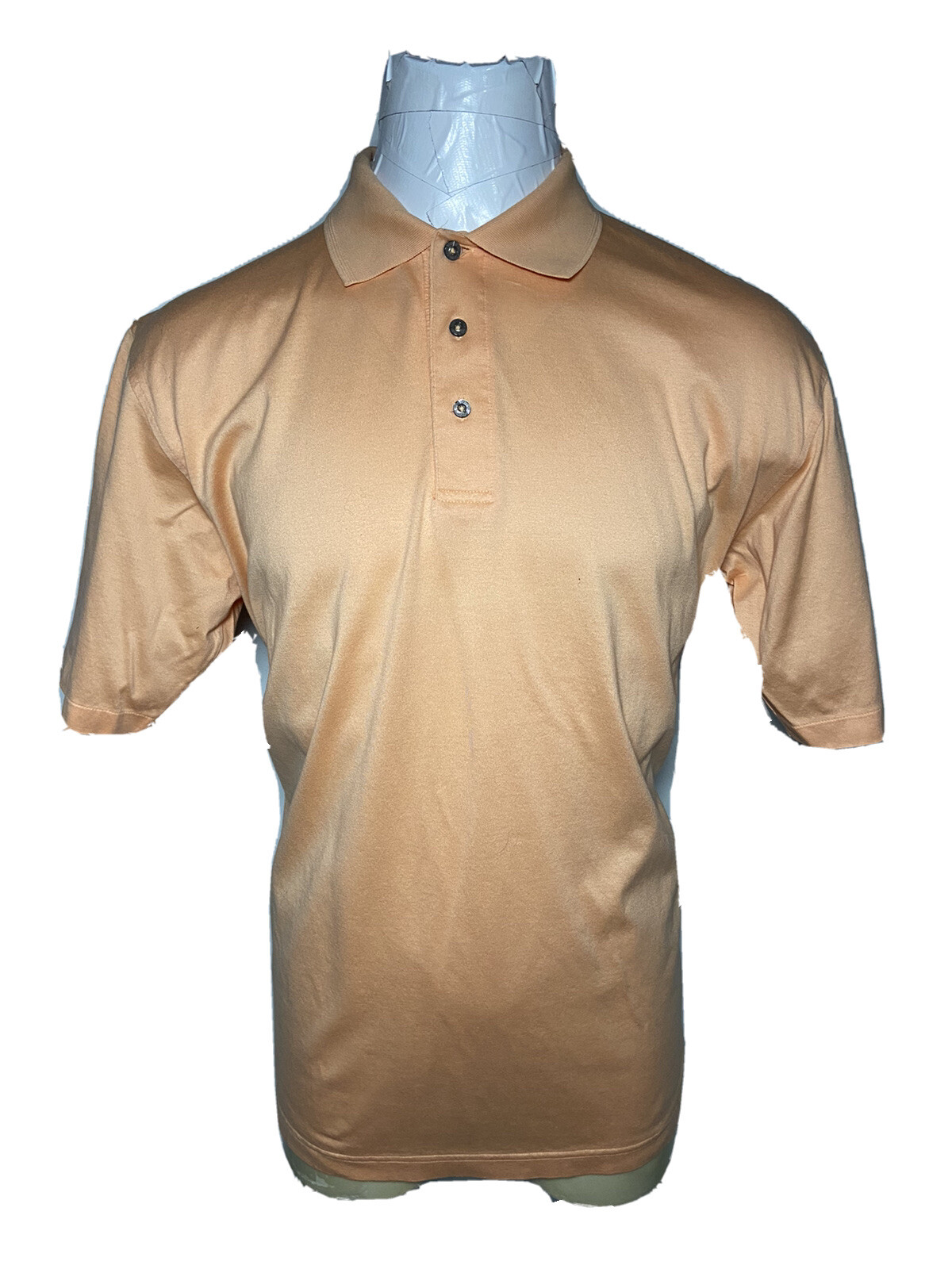 LOT OF 2 Jos A Bank Large L Orange / White Black Mens Casual Polo / Golf Shirt Jos A Bank - фотография #2