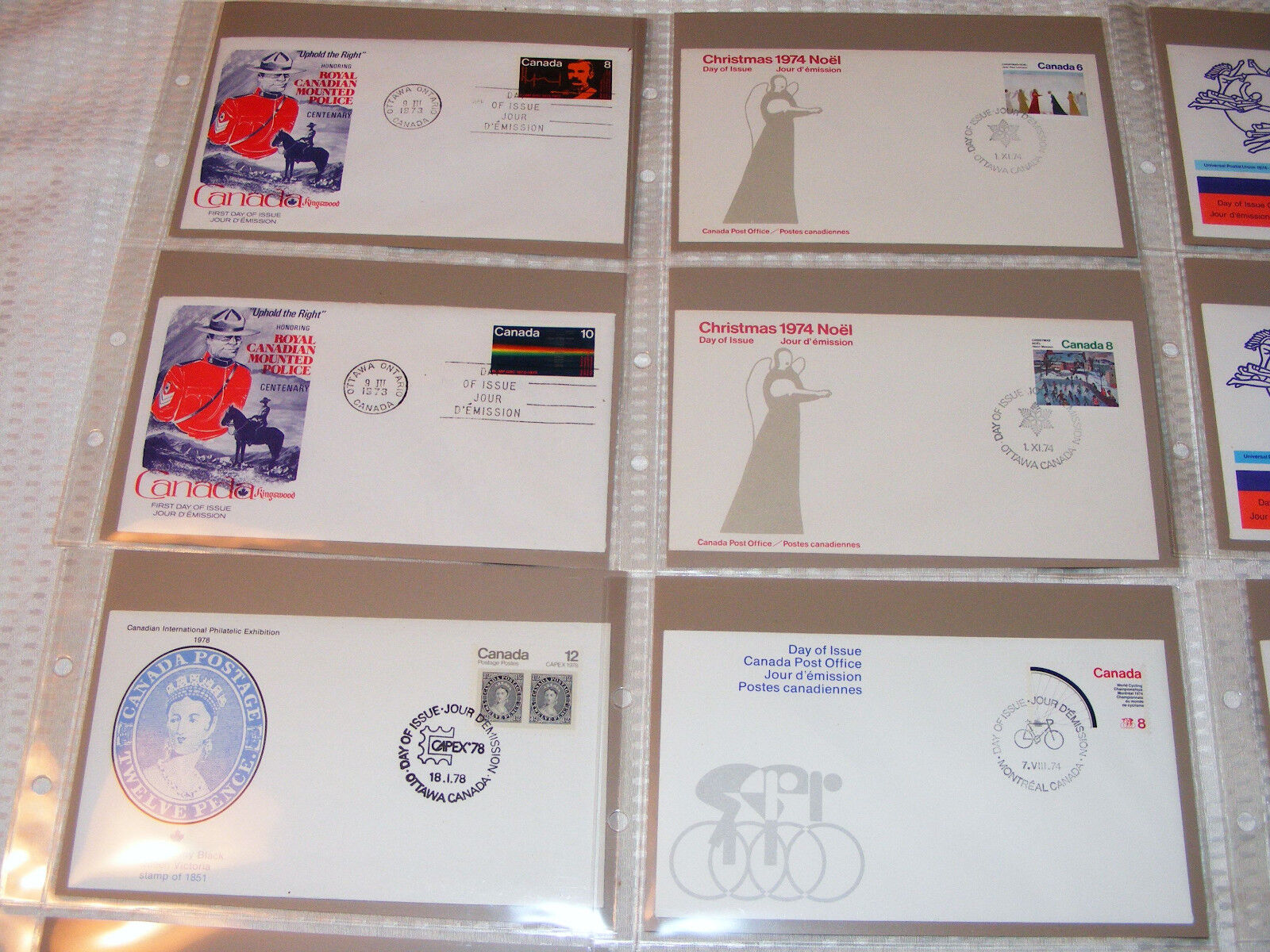 Canada  37  First  Day  Covers  1971 To 1978   In  A  Tan  Coloured   Safe Album Без бренда - фотография #4