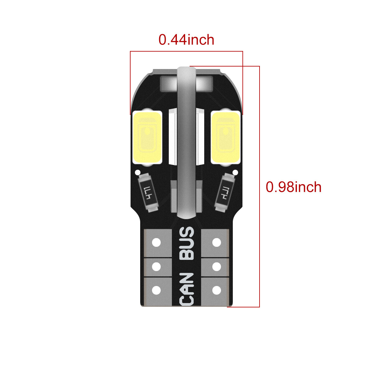 20Pcs White LED Interior Dome Map License Light Bulb T10 2825 168 158 194 CANBUS isincer - фотография #7