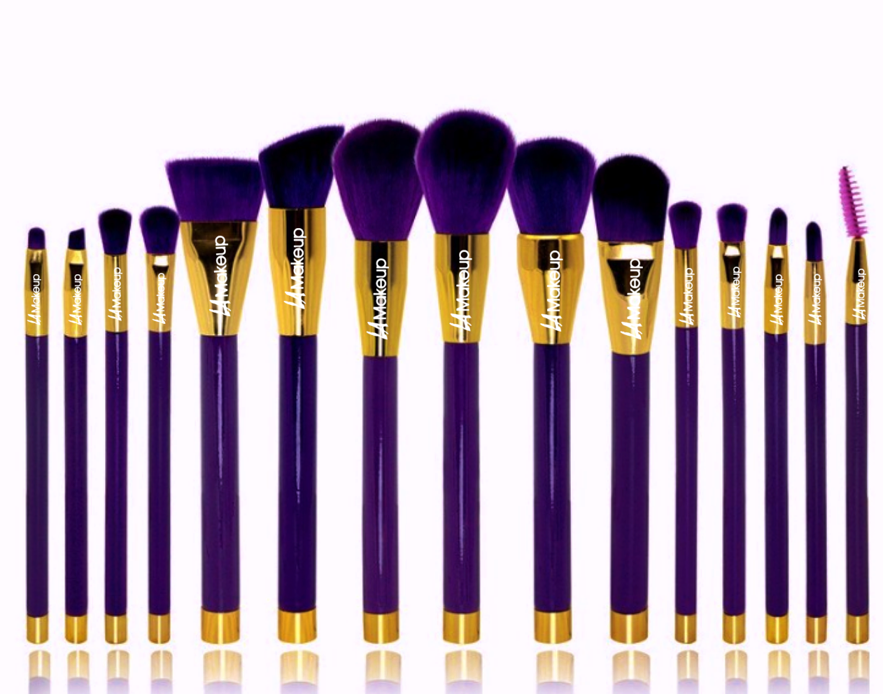 15Pcs Makeup Brushes Cosmetic Powder Foundation Cosmetic Brush Set US  LA Makeup