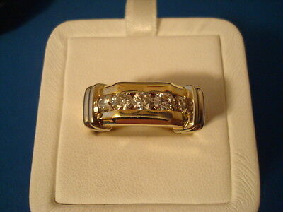 14K yg Bride & Groom Diamond Wedding Ring Set - 2ctw. - 19.5 grams tot. (#Tc21) Unknown Makers Mark - фотография #2