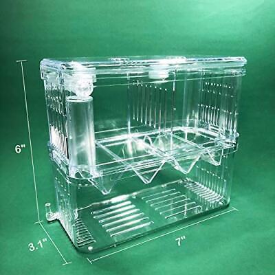 J-star Extra Large Aquarium Breeder Tank Baby Fish Holder Isolation Box Aquar... J Star Does not apply - фотография #4