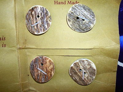 8 Vintage Hand Made Horn Buttons  Mint on Card, Abbey Horn Works of U K Без бренда - фотография #4