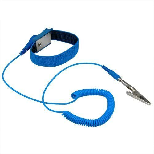 10X Anti-Static Wrist Band ESD Grounding Strap Prevents Static Build Up Blue Unbranded Does Not Apply - фотография #8