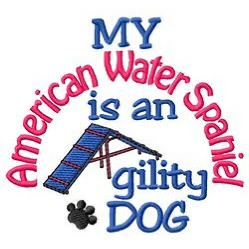 My American Water Spaniel is An Agility Dog Ladies T-Shirt DC1876L Size S - XXL Без бренда