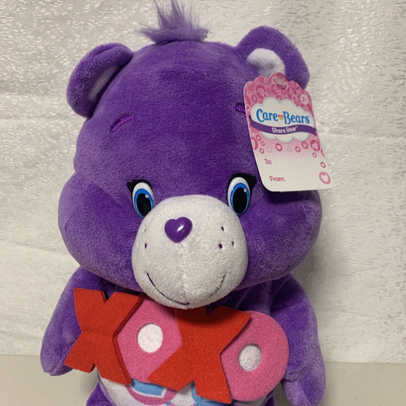 Care Bears Share Bear 15" Jumbo Plush Valentines XOXO Hugs Kisses C American Greetings - фотография #2