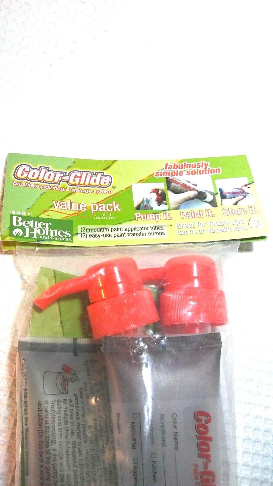 2 Packs! Better Homes Color Glide Brushless Painting And Storage Better Homes & Garden Does Not Apply - фотография #4