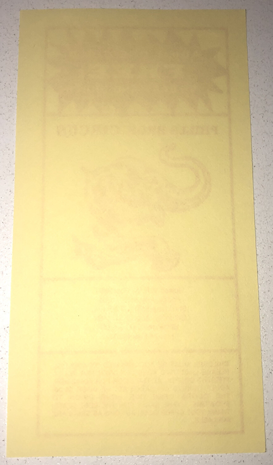 Vintage Phills Bros Brothers Circus Ticket Elephant Graphic Howell VFW Post 1991 Без бренда - фотография #2