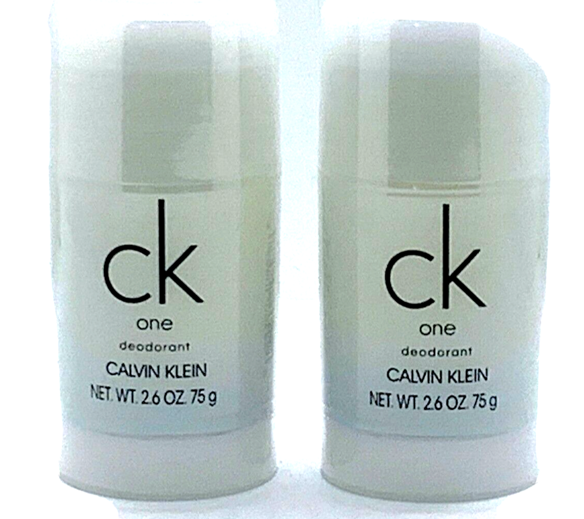 Lot of 2 Pc - CK One by CK Calvin Klein 2.6 oz Deodorant Stick For Men NEW Calvin Klein CK1 - фотография #2
