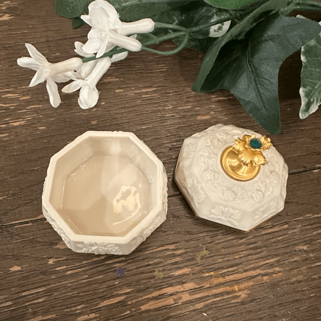 Lenox China Treasures Collection May Birthstone Porcelain Trinket Box Vintage Lenox - фотография #5