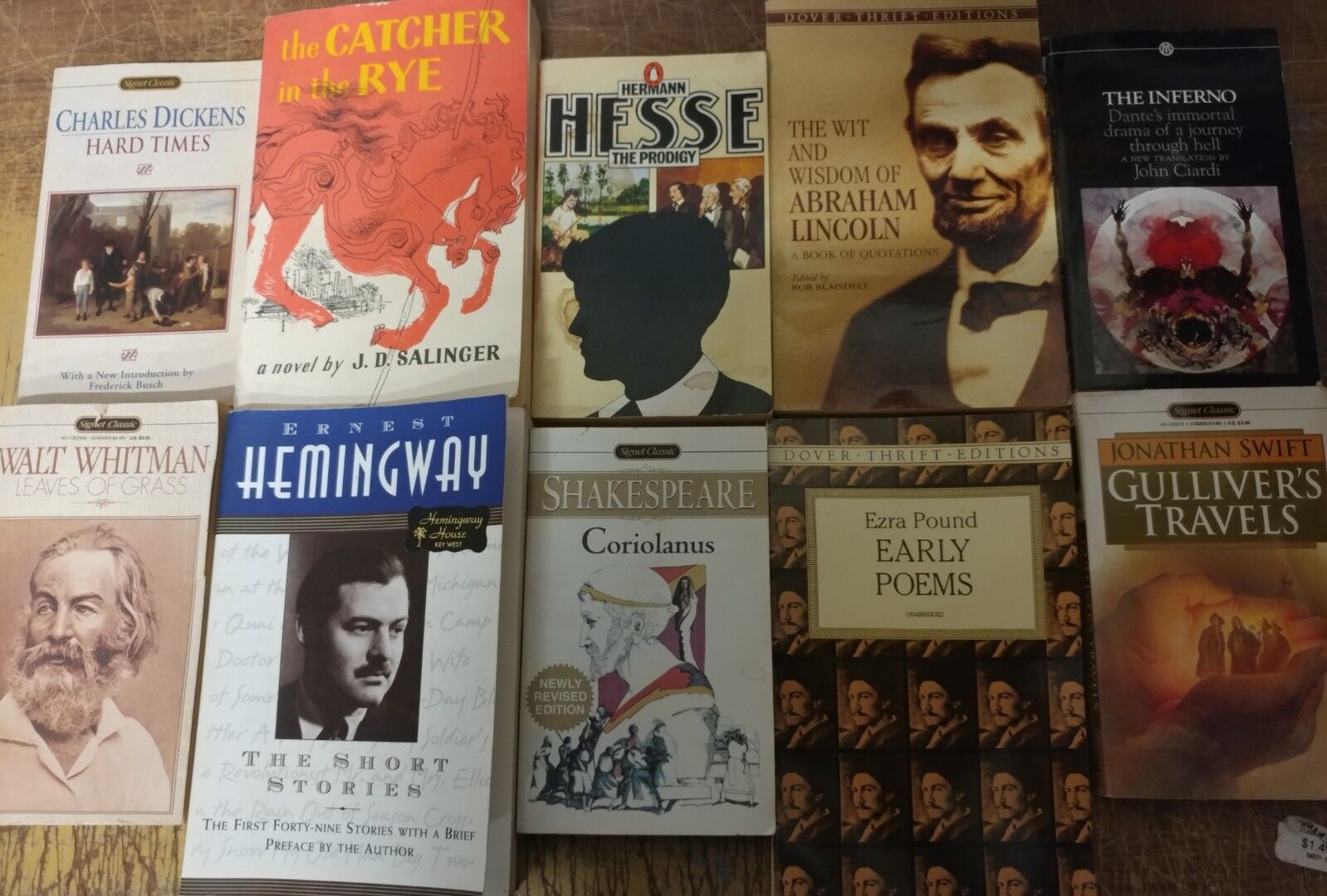 Lot of 10 Classic Paperback Literature Book Penguin Orwell Dickens Steinbeck Mix Без бренда - фотография #8