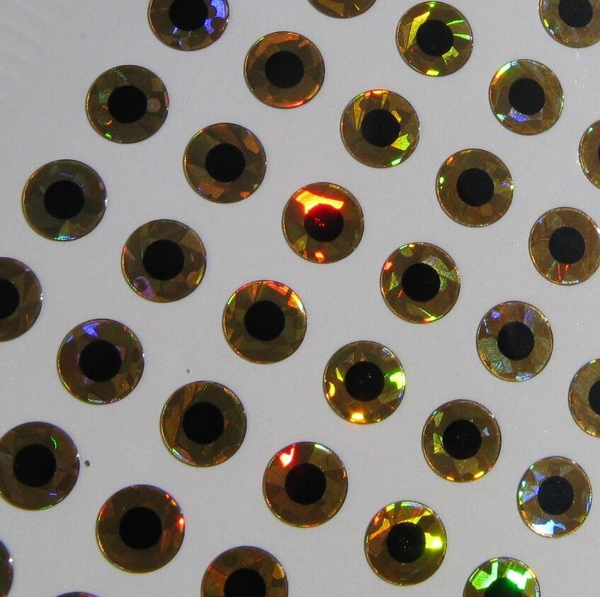 Gold Hologram 3.5mm Flat Eyes For Lures Spinners Tackle Craft Lot of 864 Eyes C1 Unbranded Does Not Apply - фотография #4