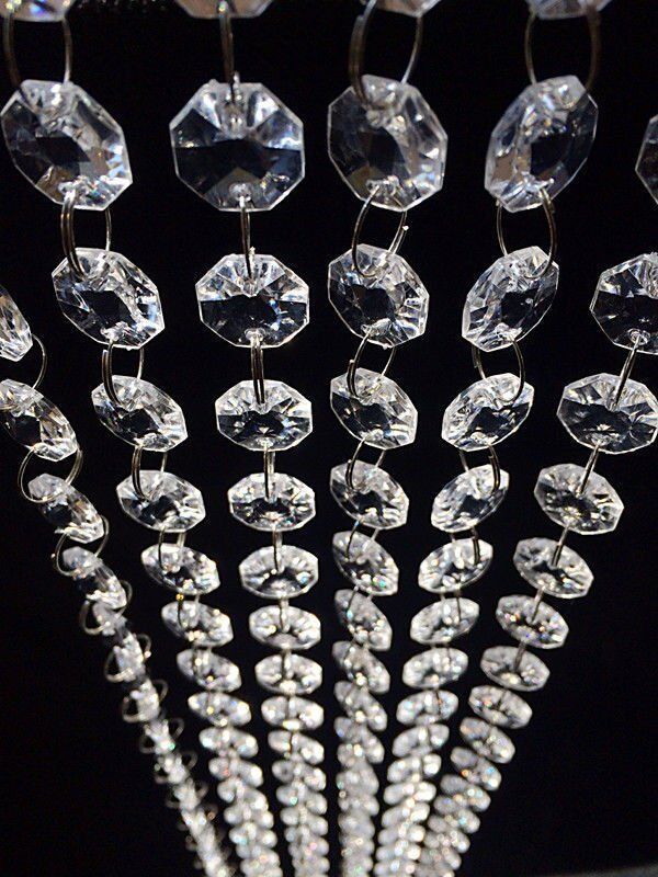 30FT Acrylic Crystal Bead Chandelier Wedding Centerpiece Garland Chain Prisms Без бренда