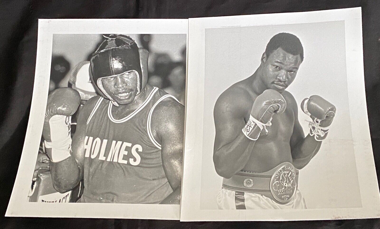 LARRY HOLMES 1982 TRAINING PHOTOS ( 8 x 10) pre WBC TITLE BOUT with GERRY COONEY Don King Productions