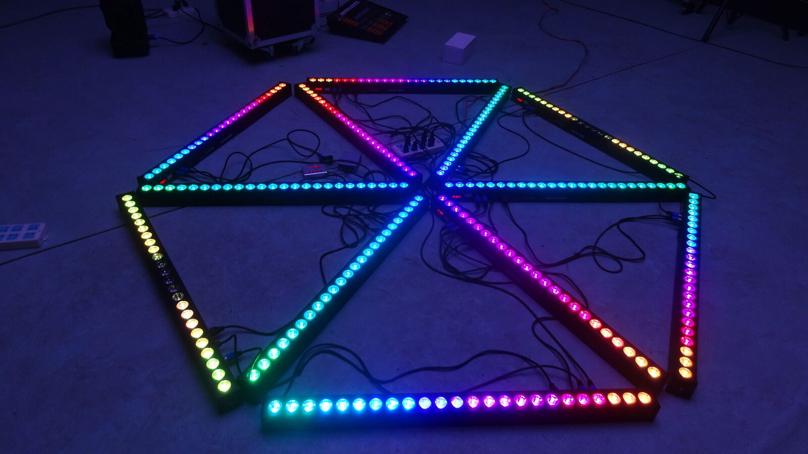 4pcs RGB 24*3W LED DMX Light Bar Show Party Disco DJ Stage Lighting Wall Washer U`King Does Not Apply - фотография #3