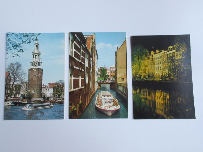 Lot of 22 Amsterdam / HOLLAND Vintage Postcards -  Unused - Continental Size Без бренда - фотография #4