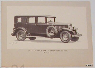 1928 brochures 4 Graham Paige Model 629 5,7 passenger Sedan; Model 610 sedan Без бренда - фотография #3