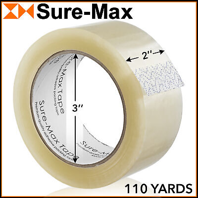 144 Rolls Clear Carton Sealing Packing Tape Shipping - 1.8 mil 2" x 110 Yards Sure-Max Does Not Apply - фотография #3