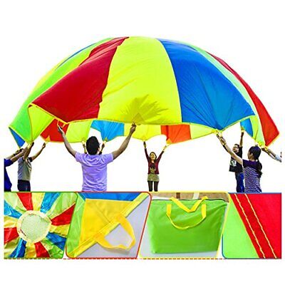  Parachute for Kids 6' with 9 Handles Game Toy for Kids Play  Does not apply Does Not Apply - фотография #6