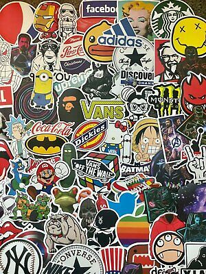 200 Skateboard Stickers Vinyl Laptop Luggage Decal Dope Sticker Lot Longboard Mix Sticker Lot Does Not Apply - фотография #4